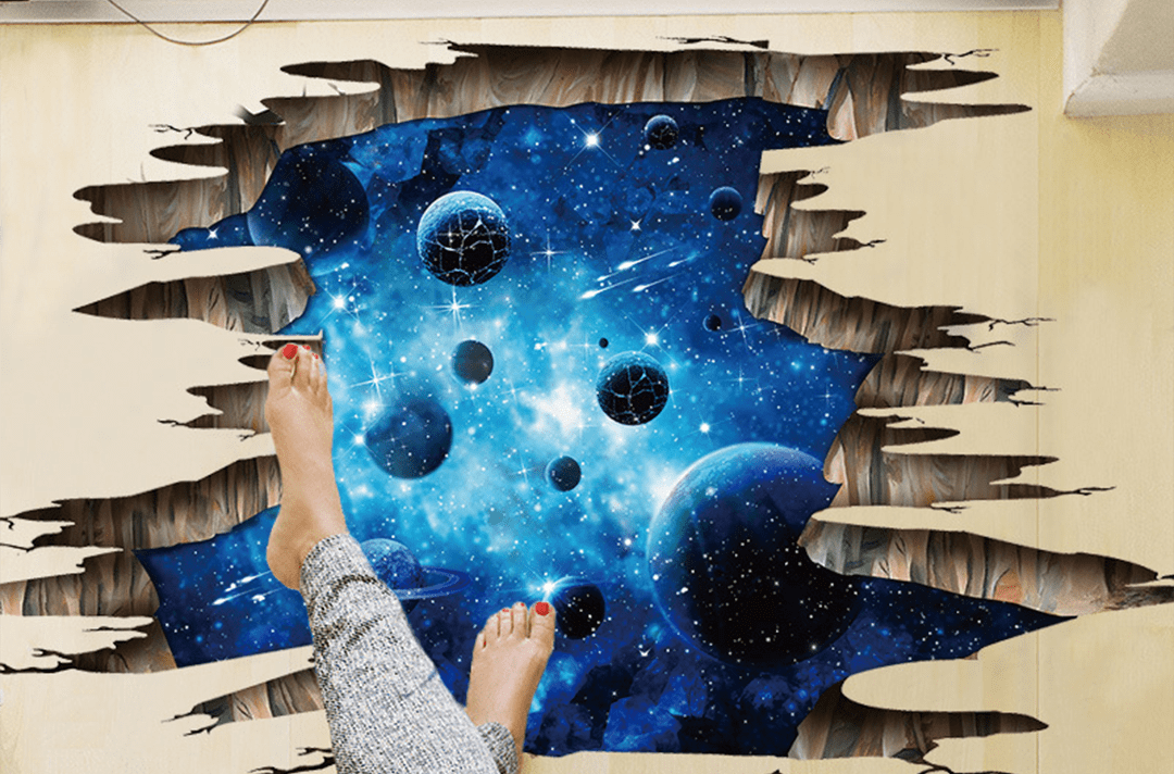 3d wall art sticker cosmic space
